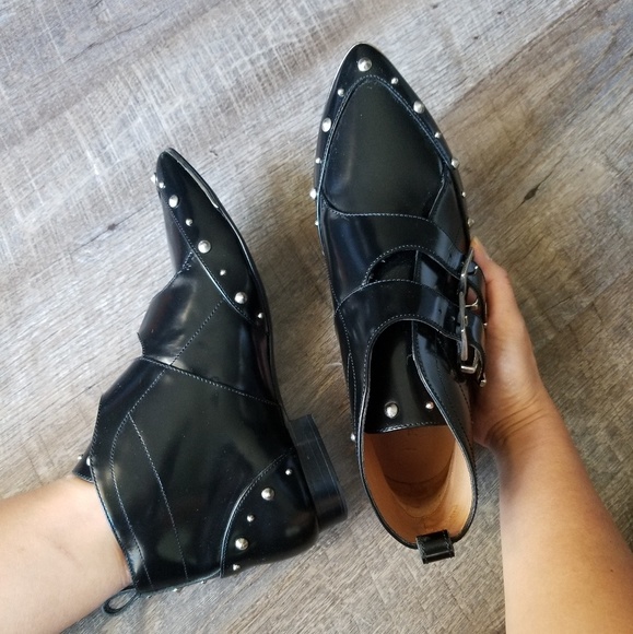 🍒NWOB🍒 IRO STEAMPUNK PATENT LEATHER STUDDED - Picture 4 of 8